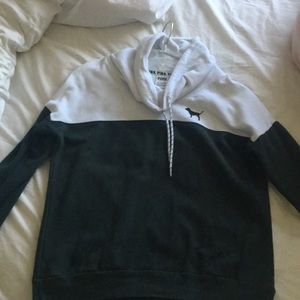 small pink sweatshirt